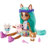 Mattel Enchantimals Baby Tierfreunde Crizia Corgi & Show, Puppe 