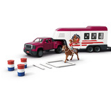Schleich Horse Club Lakeside Truck mit Anhänger, Spielfahrzeug 