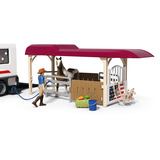 Schleich Horse Club Lakeside Truck mit Anhänger, Spielfahrzeug 