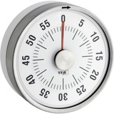 TFA Analoger Küchen-Timer PUCK, Timer/Küchenuhr silber