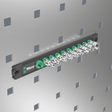 Wera Nuss-Magnetleiste A Imperial 1 Steckschlüsseleinsatz-Satz 1/4", zöllig schwarz/grün, 9‑teilig