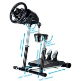 WHEEL STAND Pro Deluxe V2 Lenkradhalterung (PC, Silber, Schwarz