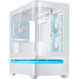 ASUS PRIME AP202 TG ARGB , Tower-Gehäuse weiß, Tempered Glass x 2