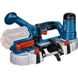 Bosch Akku-Bandsäge GCB 18V-63 Professional Solo, 18Volt blau/schwarz, ohne Akku und Ladegerät, L-BOXX