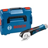 Bosch Akku-Universalschere GUS 10,8/12 V-Li, Elektroschere blau, ohne Akku und Ladegerät, L-BOXX