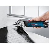 Bosch Professional Akku-Universalschere GUS 12V-300 Professional, Elektroschere blau, ohne Akku und Ladegerät, L-BOXX