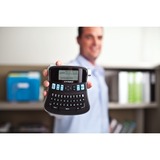 Dymo LabelManager 210D+ im Koffer, Beschriftungsgerät schwarz/silber, mit QWERTZ-Tastatur, S0964070