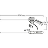 Hazet Ausblaspistole 9040P-2, lang, Ausblas-Werkzeug schwarz/blau