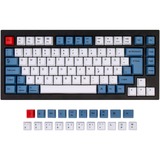 Keychron ISO OEM Dye-Sub PBT Keycap-Set, Tastenkappe weiß/blau, für K2/Q1, deutsches Layout