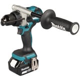Makita Akku-Schlagbohrschrauber DHP492RTJ, 18Volt blau/schwarz, 2x Li-Ionen-Akku 5,0Ah, MAKPAC Gr.2