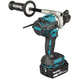 Makita Akku-Schlagbohrschrauber DHP492RTJ, 18Volt blau/schwarz, 2x Li-Ionen-Akku 5,0Ah, MAKPAC Gr.2