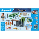PLAYMOBIL 71473 Pirates Starter Pack Pirat mit Alligator, Konstruktionsspielzeug 