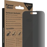 PanzerGlass Classic Fit Privacy Bildschirmschutz, Schutzfolie transparent, iPhone 14 Pro