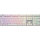 Sharkoon PureWriter RGB, Gaming-Tastatur weiß, US-Layout, Kailh Choc Low Profile Blue