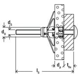 fischer Hohlraumdübel DuoHM 5x55 S PZ 25 Stück, mit Panhead-Schraube