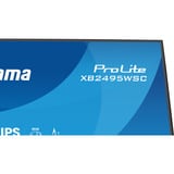 iiyama ProLite XB2495WSC-B1 61.1 cm (24 Zoll), schwarz (matt), WUXGA, IPS, HDMI, USB-C, USB-Hub, 100Hz Panel