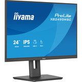 iiyama ProLite XB2495WSC-B1, LED-Monitor 61.1 cm (24 Zoll), schwarz (matt), WUXGA, IPS, HDMI, USB-C, USB-Hub, 100Hz Panel