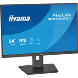 iiyama ProLite XB2495WSC-B1, LED-Monitor 61.1 cm (24 Zoll), schwarz (matt), WUXGA, IPS, HDMI, USB-C, USB-Hub, 100Hz Panel