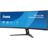 iiyama ProLite XCB4594DQSU-B1, LED-Monitor 113 cm (44.5 Zoll), schwarz (matt), DQHD, VA, Curved, HDMI, DP, USB-C, USB-Hub