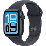 Apple Watch SE 3, Smartwatch schwarz, Aluminium, 40 mm, Sportarmband Mitternacht M/L, Cellular
