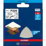 Bosch Expert M480 Netzstruktur-Schleifblatt 93mm, K320 5 Stück, für Deltaschleifer