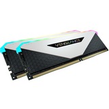 Corsair DIMM 16 GB DDR4-3600 (2x 8 GB) Dual-Kit, Arbeitsspeicher weiß, CMN16GX4M2Z3600C18W, Vengeance RGB RT, INTEL XMP