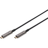 Digitus 4K USB-C AOC AV-Anschlusskabel schwarz, 10 Meter