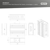 Digitus 4 Port Fast Ethernet PoE ndustrial Unmanaged,, Switch 