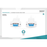 Digitus Null-Modem Anschlusskabel beige, 3 Meter