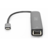 Digitus Universal Docking Station USB-C, Dockingstation aluminium, HDMI, RJ-45, USB-C