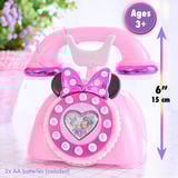 Just Play Disney Junior Minnie Mouse Telefon mit Licht- und Soundeffekten, Rollenspiel 