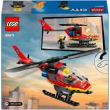 LEGO 60411 City Feuerwehrhubschrauber, Konstruktionsspielzeug 