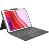 Logitech Combo Touch, Tastatur grau, DE-Layout, Scherenmechanik, für iPad 10. Generation