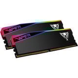 Patriot DIMM 64 GB DDR5-6400 (2x 32 GB) Dual-Kit, Arbeitsspeicher schwarz, VEUR564G6432K, Viper Elite 5 Ultra RGB, INTEL XMP, AMD EXPO