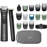Philips All-in-One Multigroom Trimmer Series 9000 19-in-1, Haarschneider grau, Gesicht, Haar und Körper
