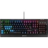 Sharkoon SKILLER SGK3, Gaming-Tastatur schwarz, DE-Layout, Kailh Red