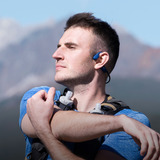 Shokz OpenRun, Kopfhörer blau, Eclipse Blau, Bluetooth, Laden über USB-C
