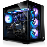 Thermaltake FTW 380i 5060Ti, Gaming-PC schwarz/transparent, Windows 11 Home 64-Bit