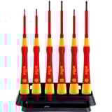 Wiha Feinschraubendreher-Set PicoFinish electric rot/gelb, 7-teilig, inkl. Halter