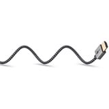 goobay Plus Slim High-Speed-HDMI-Kabel mit Ethernet, 4K @ 60Hz grau, 3 Meter