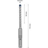 Bosch Professional EXPERT Hammerbohrer SDS-plus-7X, Ø 6mm, 30 Stück Arbeitslänge 50mm
