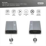 Digitus DA-71154 USB M.2 SSD , Laufwerksgehäuse aluminium, SATA 6 Gbps USB 3.1