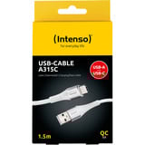 Intenso USB Kabel A315C weiß, USB-A auf USB-C