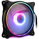 Inter-Tech Argus RGB-Fan Set RS-08 120x120x25mm, Gehäuselüfter schwarz, 3er Set, inkl. Controller