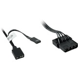 Inter-Tech Argus RGB-Fan Set RS-08 120x120x25mm, Gehäuselüfter schwarz, 3er Set, inkl. Controller