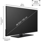 JVC LT-40VF4455, LED-Fernseher 102 cm (40 Zoll), schwarz, FullHD, Tripple Tuner, Media Player