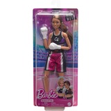 Mattel Barbie Made to Move Boxerin-Puppe brünette Puppe mit Sportdress und Boxhandschuhen