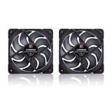 Noctua NF-A12x25 G2 PWM Sx2-PP chromax.black, Gehäuselüfter schwarz, PWM-Anschluss, 2 Lüfter, 120 mm