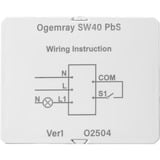 Shelly PbS Ogemray Smart Relay 25A, Relais weiß