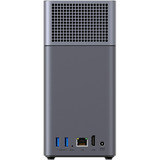 UGREEN DH2300 + 2x 6 TB Seagate IronWolf HDD Bundle, NAS schwarz